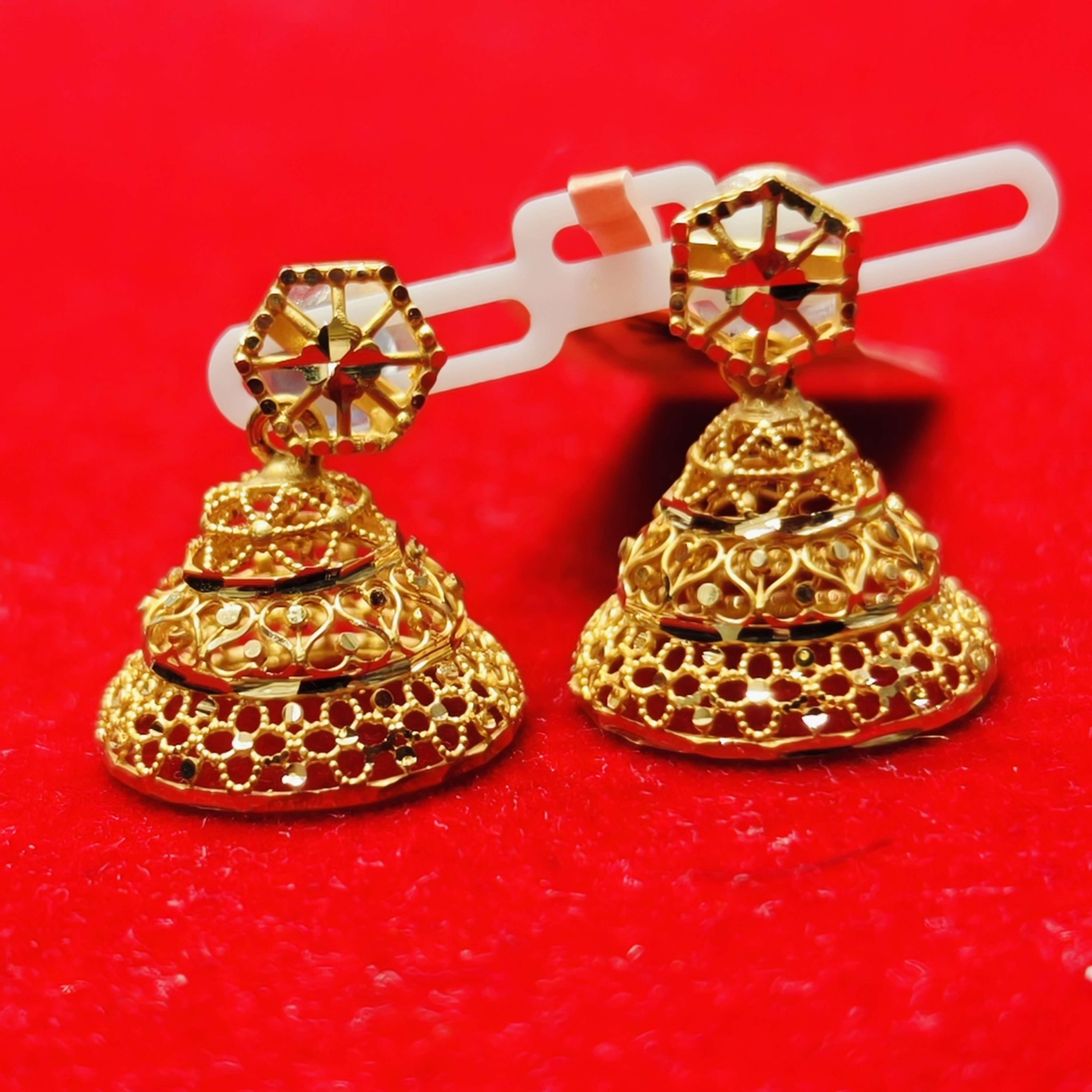 Heavy Gold Jhumkas